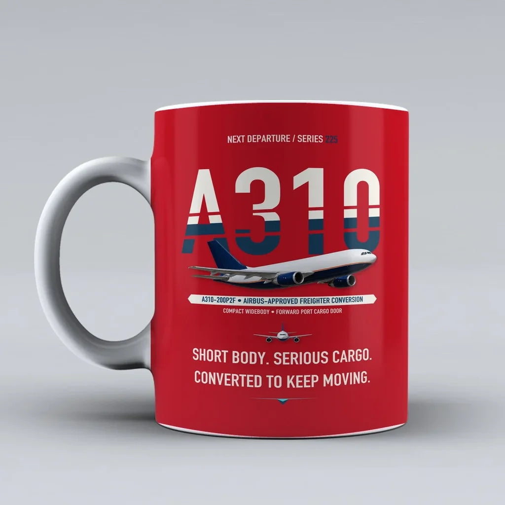 A310-200P2F Mug design on red airbus