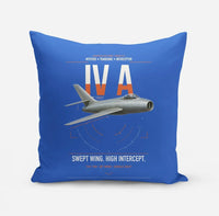 Thumbnail for Dassault Mystère IV A design on blue pillow