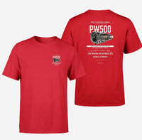 Thumbnail for PW500 design on red t shirt