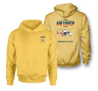 Thumbnail for Leonardo AW109SP GrandNew design on yellow double-side hoodie, double-side print