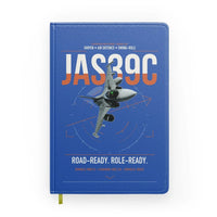 Thumbnail for Saab JAS 39C Gripen design on blue notebook