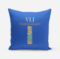 Thumbnail for Bauerfield International Airport (VLI) design on blue pillow
