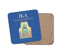 Thumbnail for Tehran Imam Khomeini International Airport (IKA) design on blue 1 piece coaster