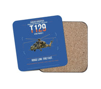 Thumbnail for Turkish Aerospace T129 ATAK Phase 2 design on blue 1 piece coaster
