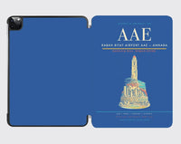 Thumbnail for Rabah Bitat Airport (AAE) design on blue ipad tablet case