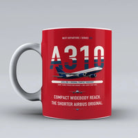 Thumbnail for A310-200 Mug design on red airbus