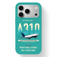 Thumbnail for Airbus A310-300P2F Case design on turquoise iphone case