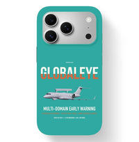 Thumbnail for Saab GlobalEye design on turquoise magsafe iphone case, for iPhone 17 Pro