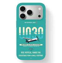 Thumbnail for Airbus U030 Flexrotor Case design on turquoise iphone case
