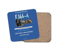 Thumbnail for FJ44-4 design on blue 1 piece coaster
