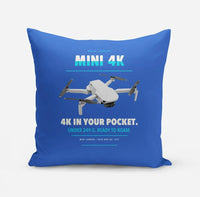 Thumbnail for DJI Mini 4K design on blue pillow