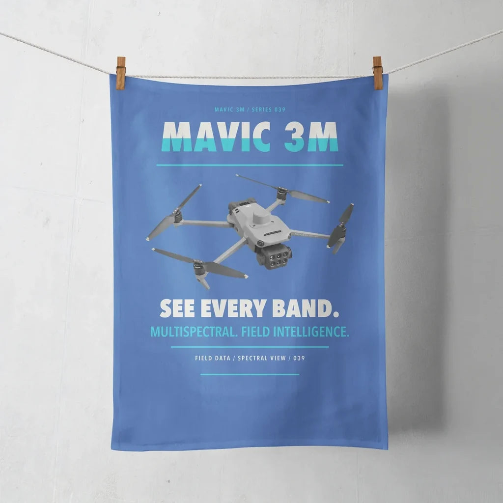 DJI Mavic 3 Multispectral design on blue towel
