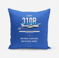 Thumbnail for Cessna 310R design on blue pillow