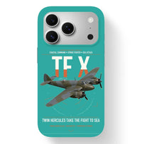 Thumbnail for Bristol Beaufighter TF X design on turquoise magsafe iphone case, for iPhone 17 Pro