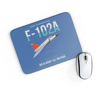 Thumbnail for F-102A Delta Dagger design on blue rectangle mouse pad