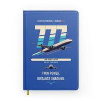 Thumbnail for Boeing 777-300ER design on blue notebook