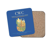 Thumbnail for Chernivtsi International Airport (CWC) design on blue 1 piece coaster