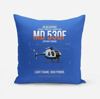 Thumbnail for MD Helicopters MD 530F design on blue pillow