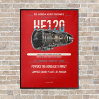 Thumbnail for HF120 vertical canvas print - framed - red background