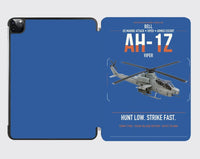Thumbnail for Bell AH-1Z Viper design on blue ipad tablet case