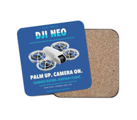Thumbnail for DJI Neo design on blue 1 piece coaster