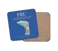 Thumbnail for Manas International Airport (FRU) design on blue 1 piece coaster