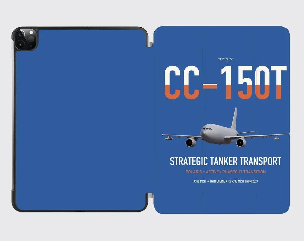 Airbus CC-150T Polaris design on blue ipad tablet case