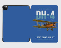 Thumbnail for Airco DH-4 Liberty Plane design on blue ipad tablet case
