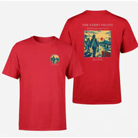 Thumbnail for VINTAGE G4503 - The Ferry Pilots - Double-Side T-Shirt design on red double side t shirt