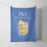 Thumbnail for Sultan Syarif Kasim II International Airport (PKU) design on blue towel