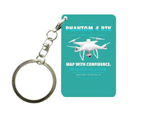 Thumbnail for DJI Phantom 4 RTK Key Chain design on turquoise key chain