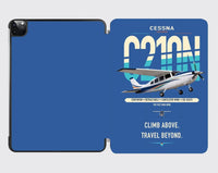 Thumbnail for Cessna T210N Centurion design on blue ipad tablet case
