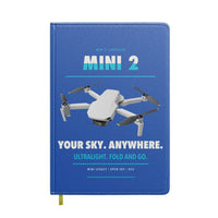 Thumbnail for DJI Mini 2 design on blue notebook
