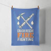 Thumbnail for Crash Rescue Fire Fighting design on blue towel