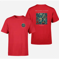 Thumbnail for VINTAGE G4062 - The Fjord Station - Double-Side T-Shirt design on red double side t shirt