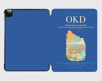 Thumbnail for Okadama Airport (OKD) design on blue ipad tablet case