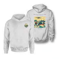 Thumbnail for VINTAGE G4523 - The Snow Clearance Crew - Double-Side Hoodie design on white double side