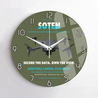 Thumbnail for ACSL SOTEN design on green army no frame wall clock