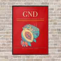 Thumbnail for Maurice Bishop International Airport GND — St. George's vertical canvas print - framed - red background