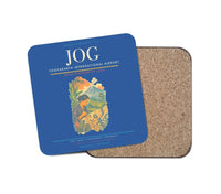 Thumbnail for Yogyakarta International Airport (JOG) design on blue 1 piece coaster