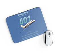 Thumbnail for Bombardier Challenger 601 design on blue rectangle mouse pad