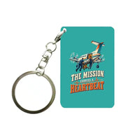 Thumbnail for SIGNAL 628 - The Mission Carries A Heartbeat - Key Chain design on turquoise key chain
