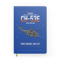 Thumbnail for Sikorsky CH-53E Super Stallion design on blue notebook