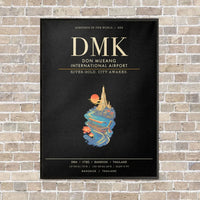 Thumbnail for Don Mueang International Airport Bangkok DMK - Canvas Framed - Black