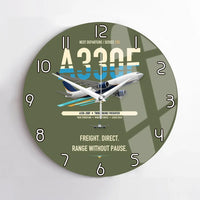 Thumbnail for Airbus A330-200F design on green army no frame wall clock
