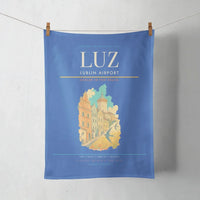 Thumbnail for Lublin Airport (LUZ) design on blue towel