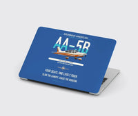 Thumbnail for Grumman American AA-5B Tiger design on blue MacBook case
