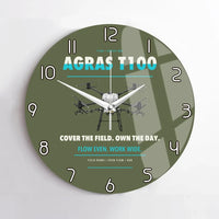 Thumbnail for DJI Agras T100 design on green army no frame wall clock