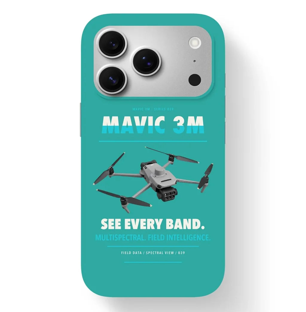 DJI Mavic 3 Multispectral Case design on turquoise iphone case