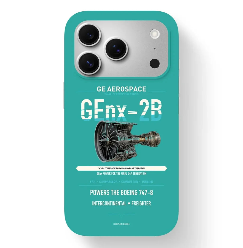 GEnx-2B Case design on turquoise iphone case